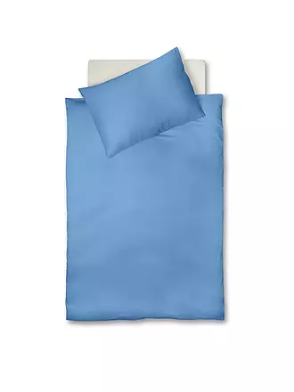 FLEURESSE | Satin Bettwäsche ROYAL UNI 70x90cm / 140x200cm Blau | 